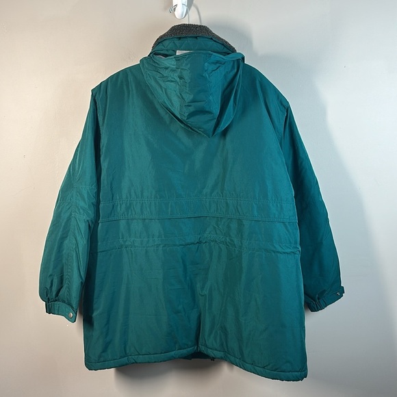 L.L.Bean Vintage Green Primaloft Down Jacket Size XLP - Picture 6 of 16